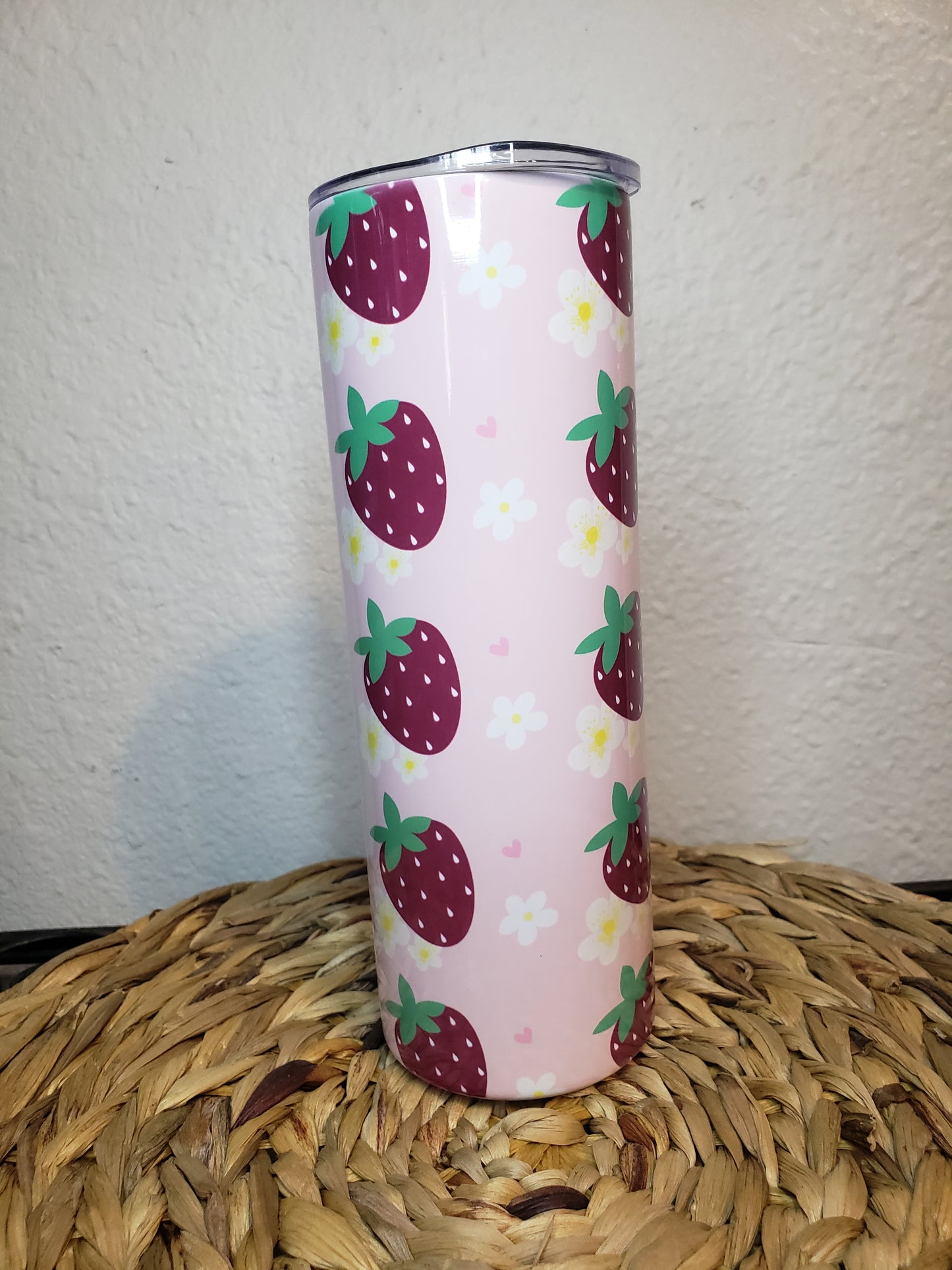 Strawberry Blossom 20 oz Skinny Tumbler