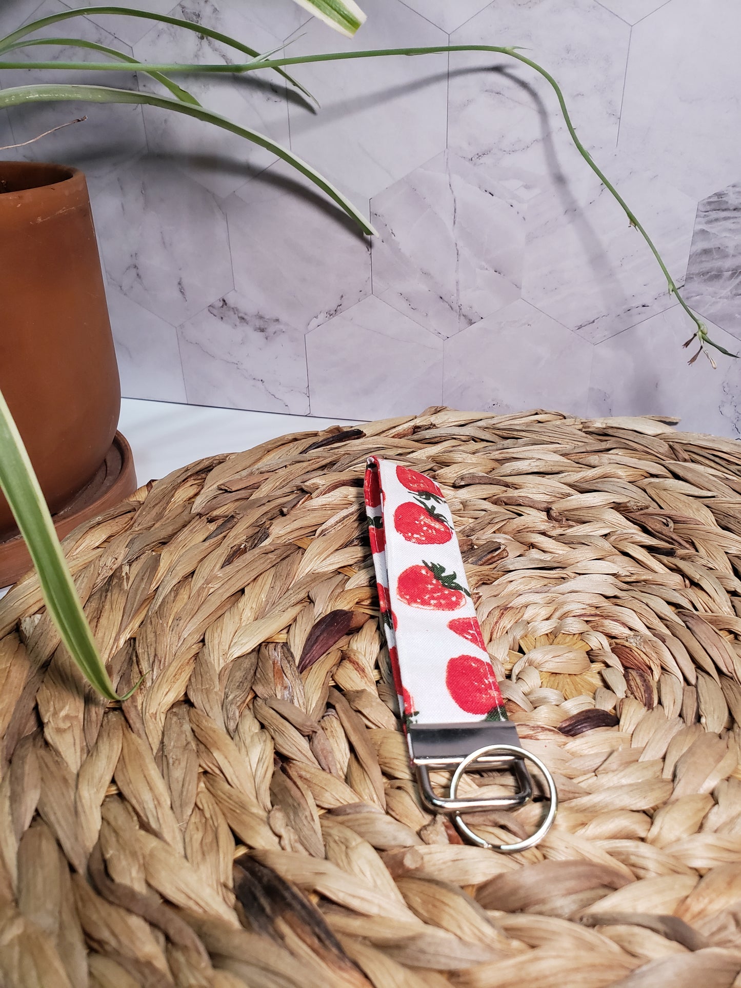 Strawberry Wristlet Strap