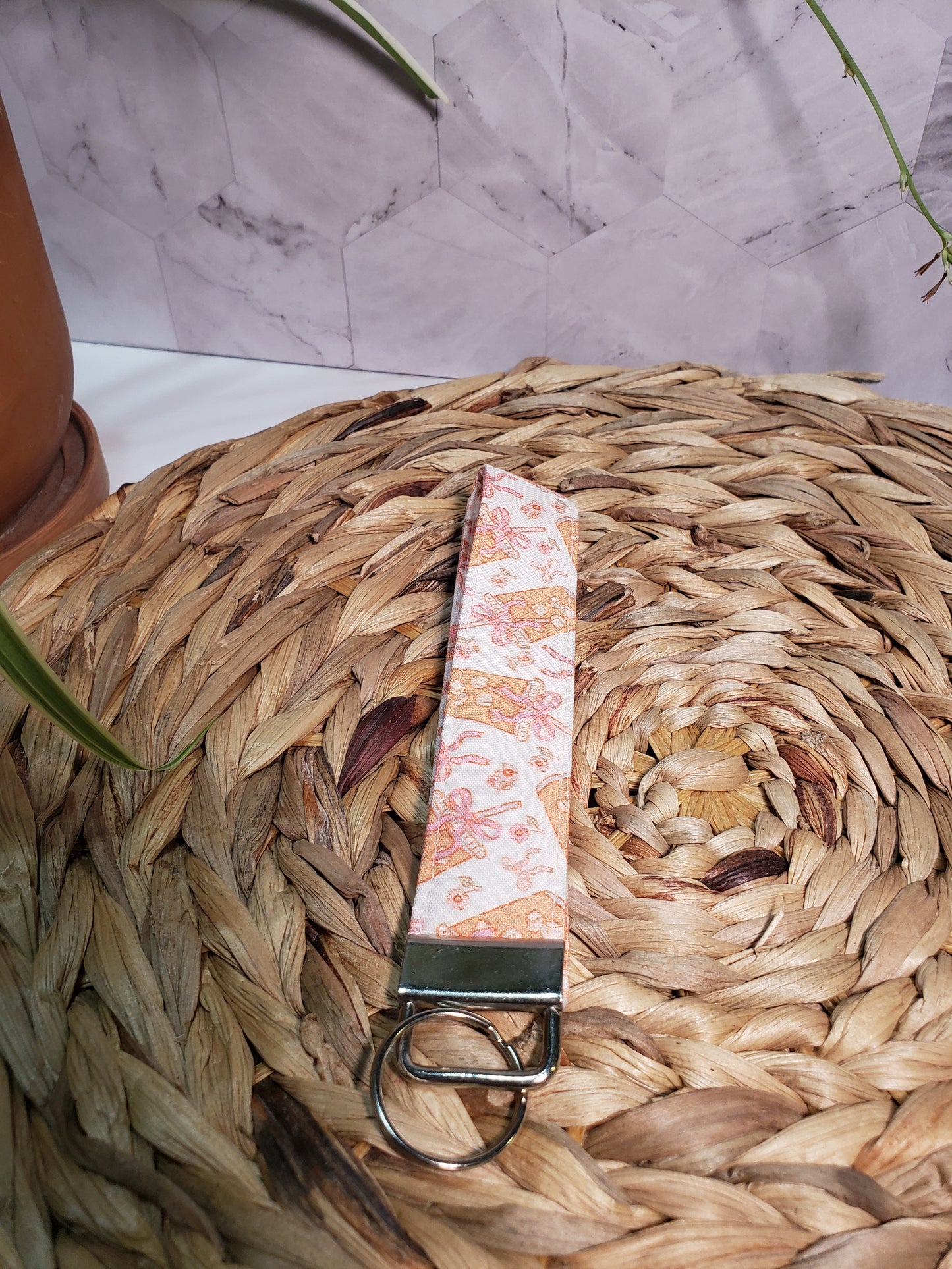 Ice Coffee Coquette Cotton Wristlet