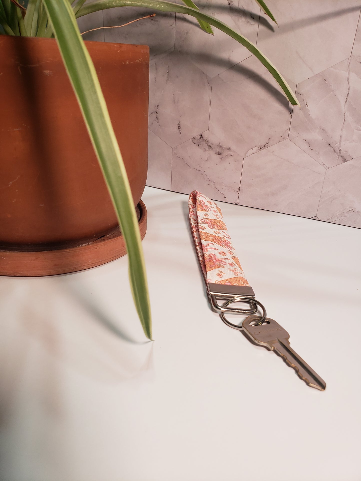 Ice Coffee Coquette Cotton Wristlet