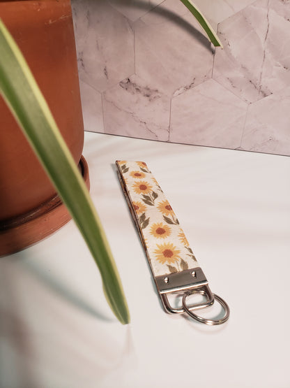 Vintage Sunflower Wristlet