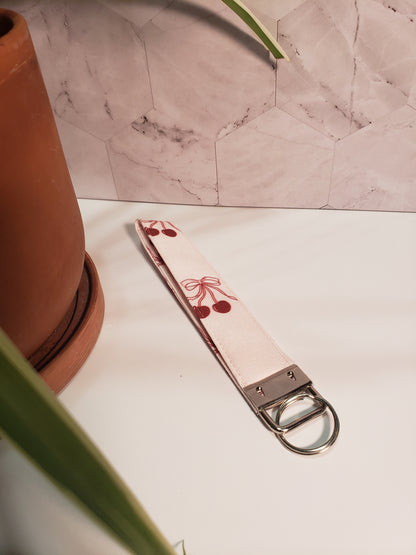 Cherry Coquette Wristlet Keychain