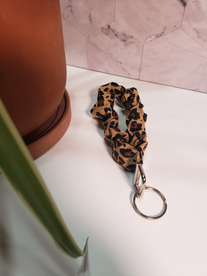 Cheetah Scrunchie Wristlet