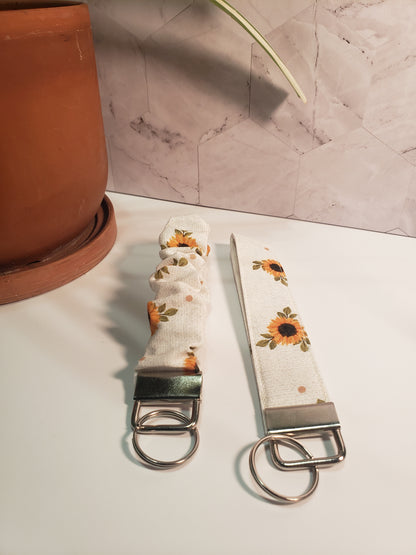 Sunflower Scrunchie Wristlet