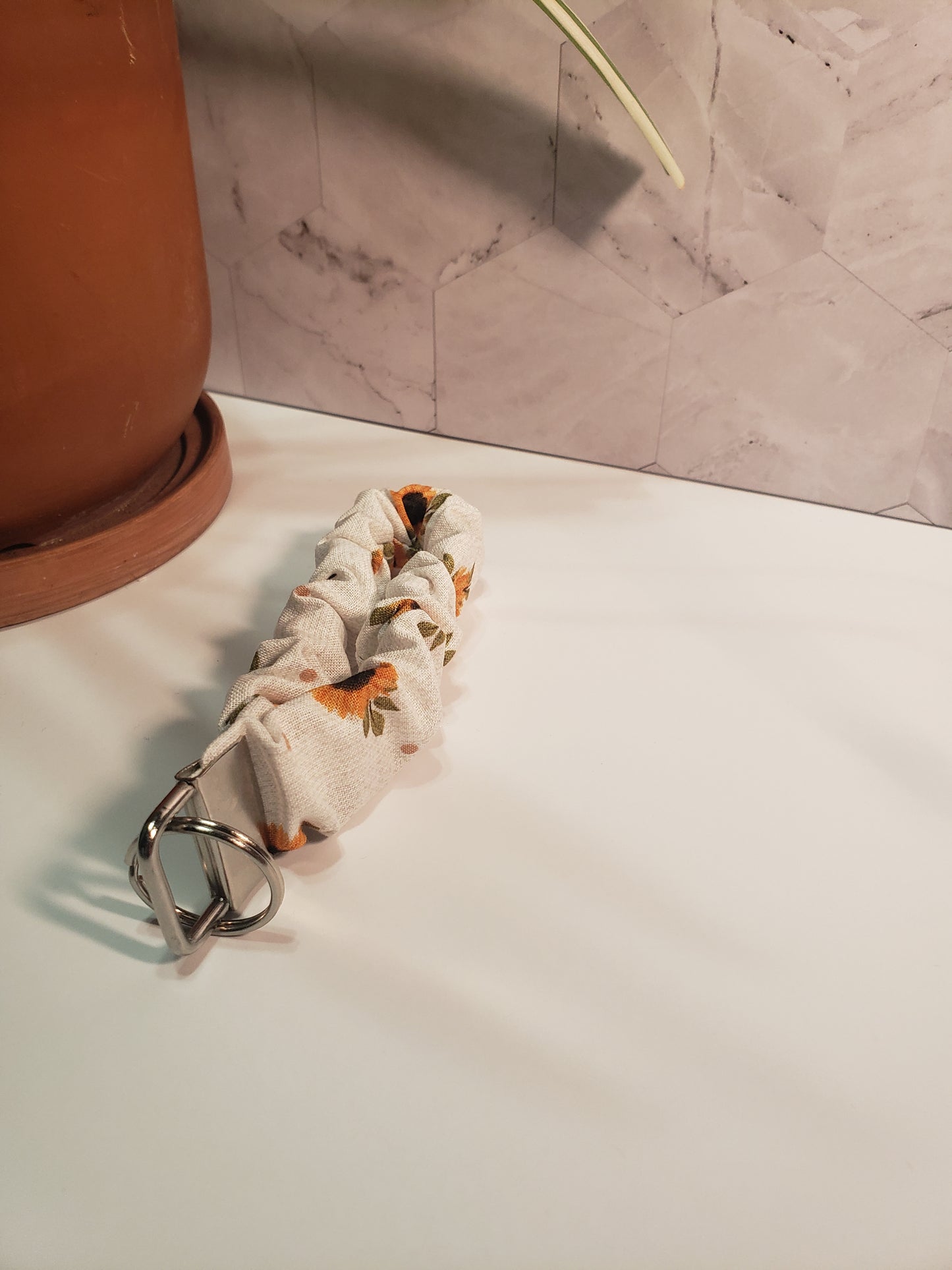 Sunflower Scrunchie Wristlet