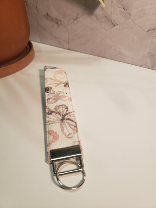 Butterfly Cotton Wristlet Strap