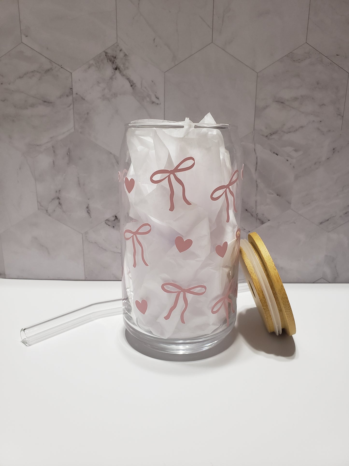 Coquette 16 oz Glass Can