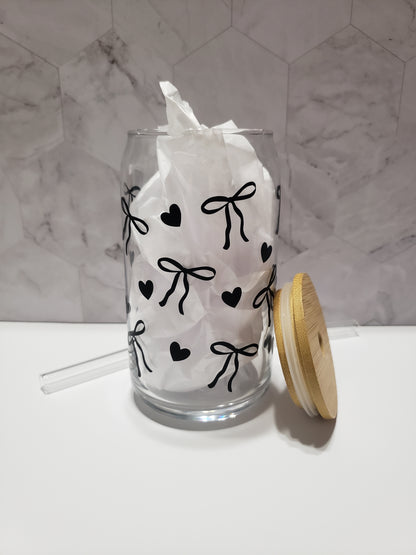 Coquette 16 oz Glass Can