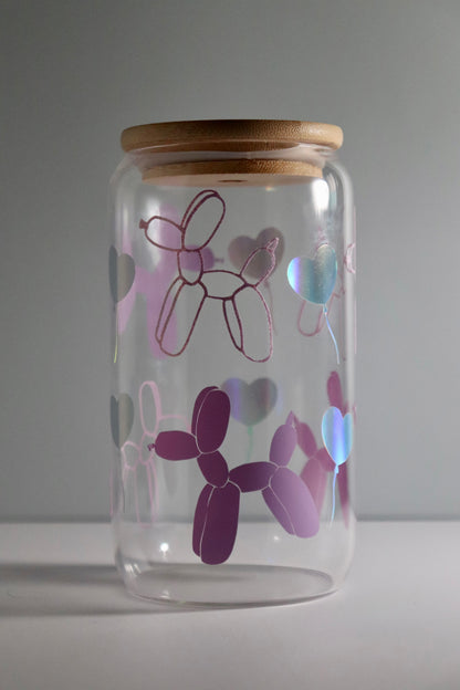 Balloon Pup 16 oz Glass Cup