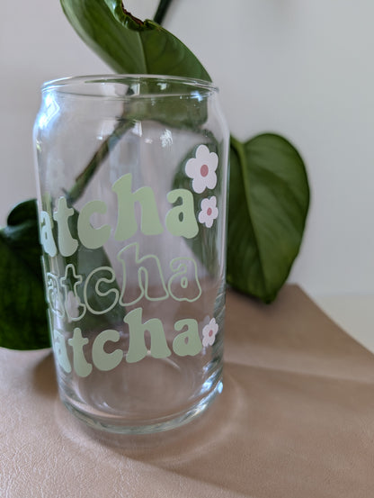 Matcha Lover 16oz Glass Cup