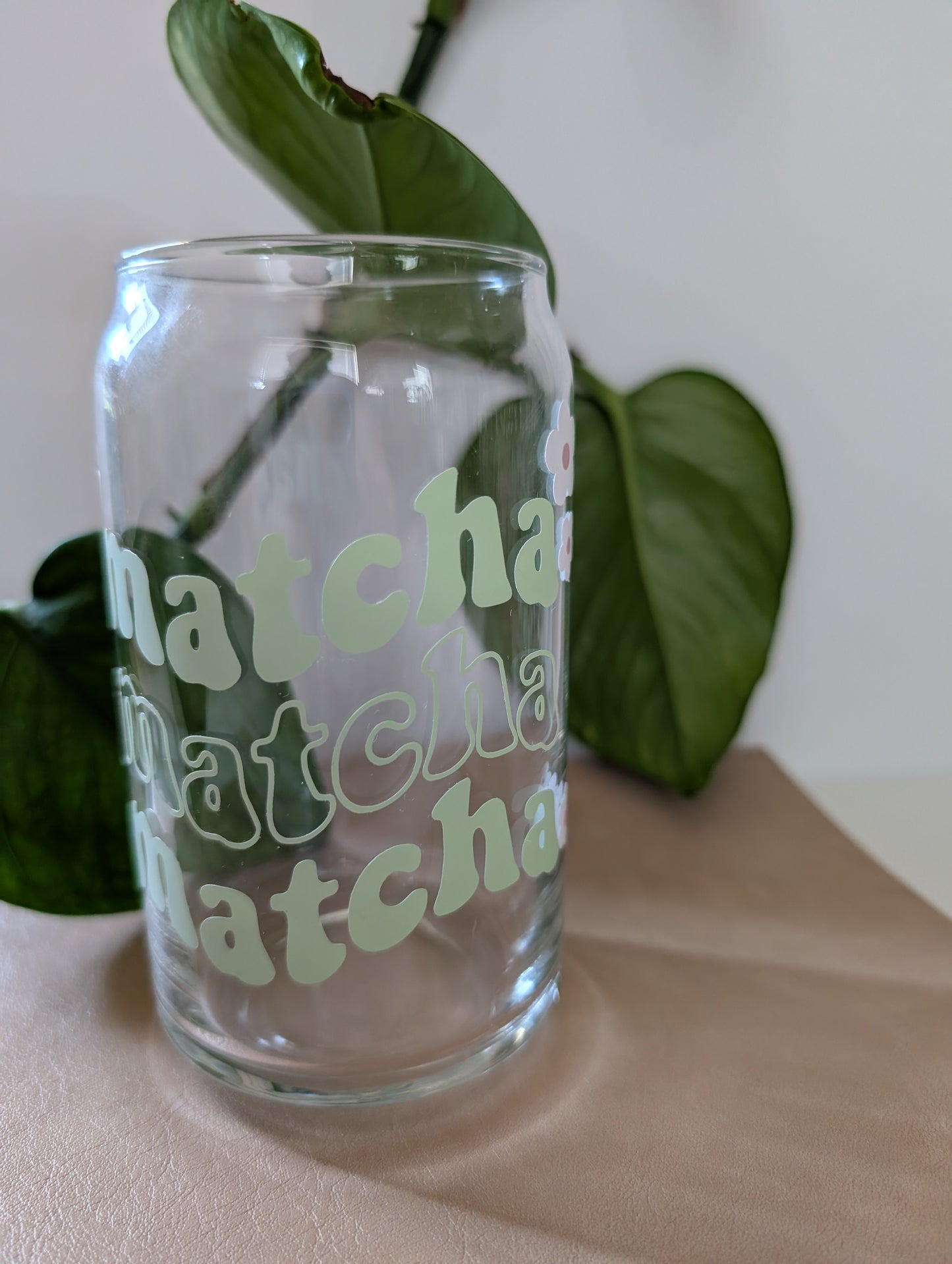 Matcha Lover 16oz Glass Cup