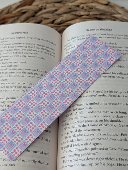Checkered Coquette Bookmark